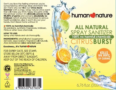 Citrus Burst 50ml Pdp (Citrus Burst 200ml)